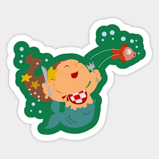 ittle mermaid Sticker